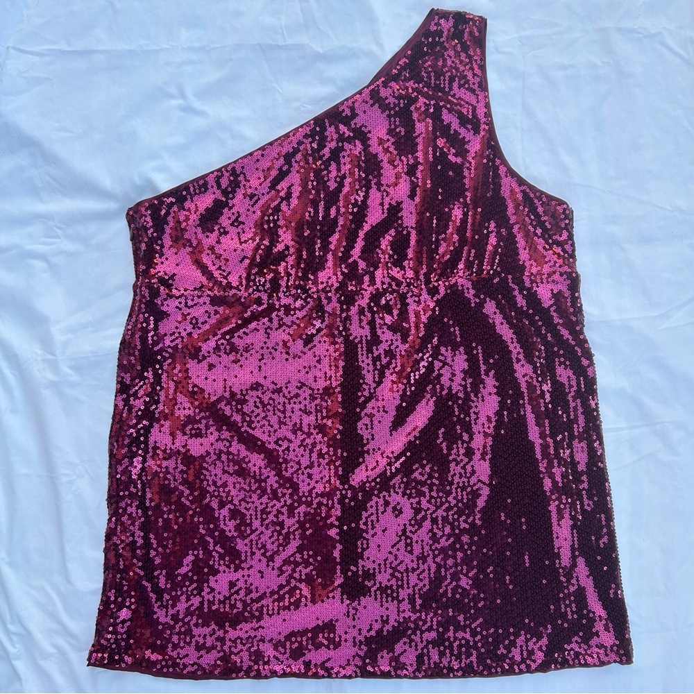 Torrid One-Shoulder Sequin Top